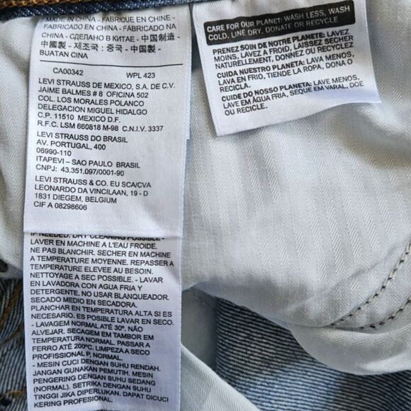 Levi’s W27 Selvedge Denim Shorts – White Oak Cone Mills, High Waist Button Fly - Picture 8 of 8